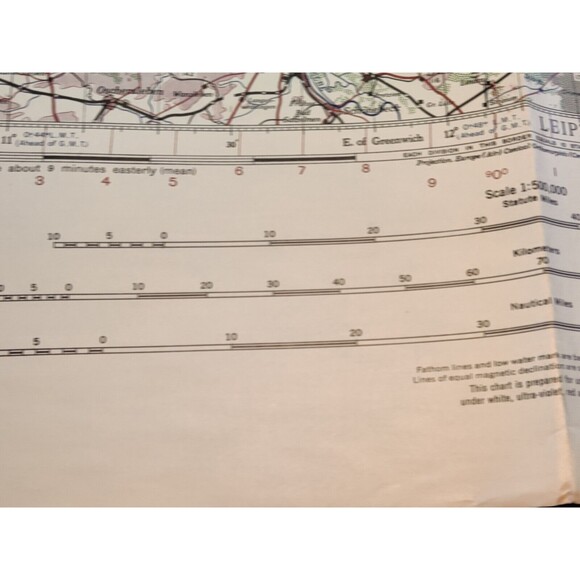 US WWII 1944 Map of Berlin Region 3rd Edition 1944 Survey WW2 USA 33.5"x28" - Picture 2 of 16